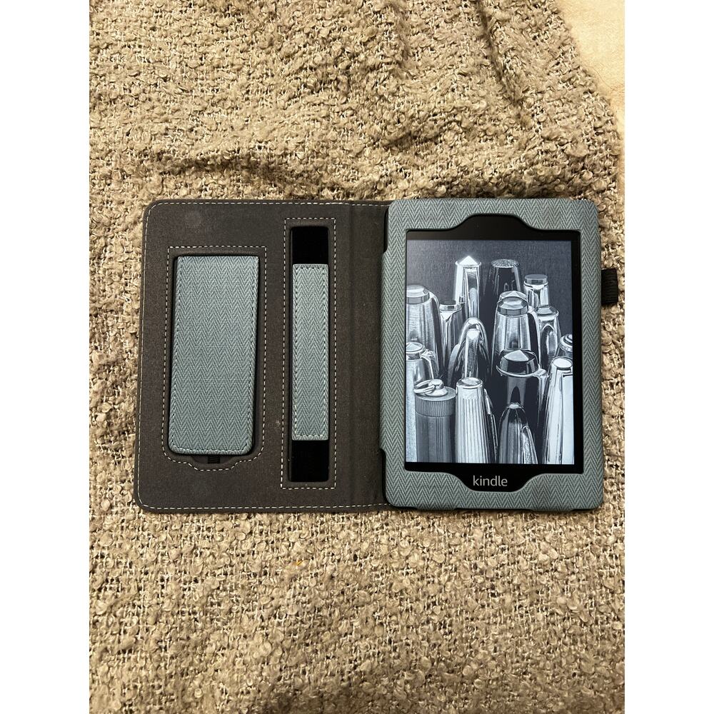 Kindle Paperwhite 4 (10th Generation) 8GB E-Reader - Grey Stand Case - PQ94WIF
